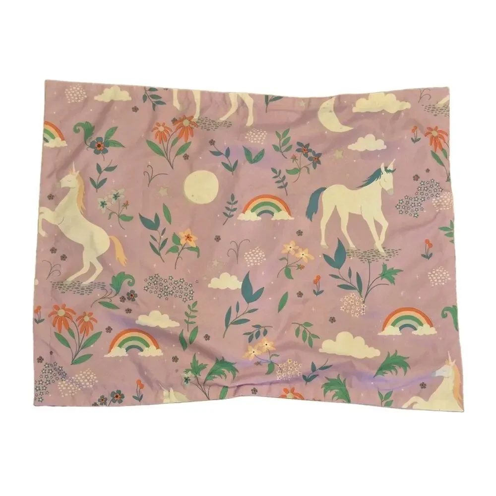 Pillowfort Lavender Unicorn Rainbow Pillow Sham 28x22